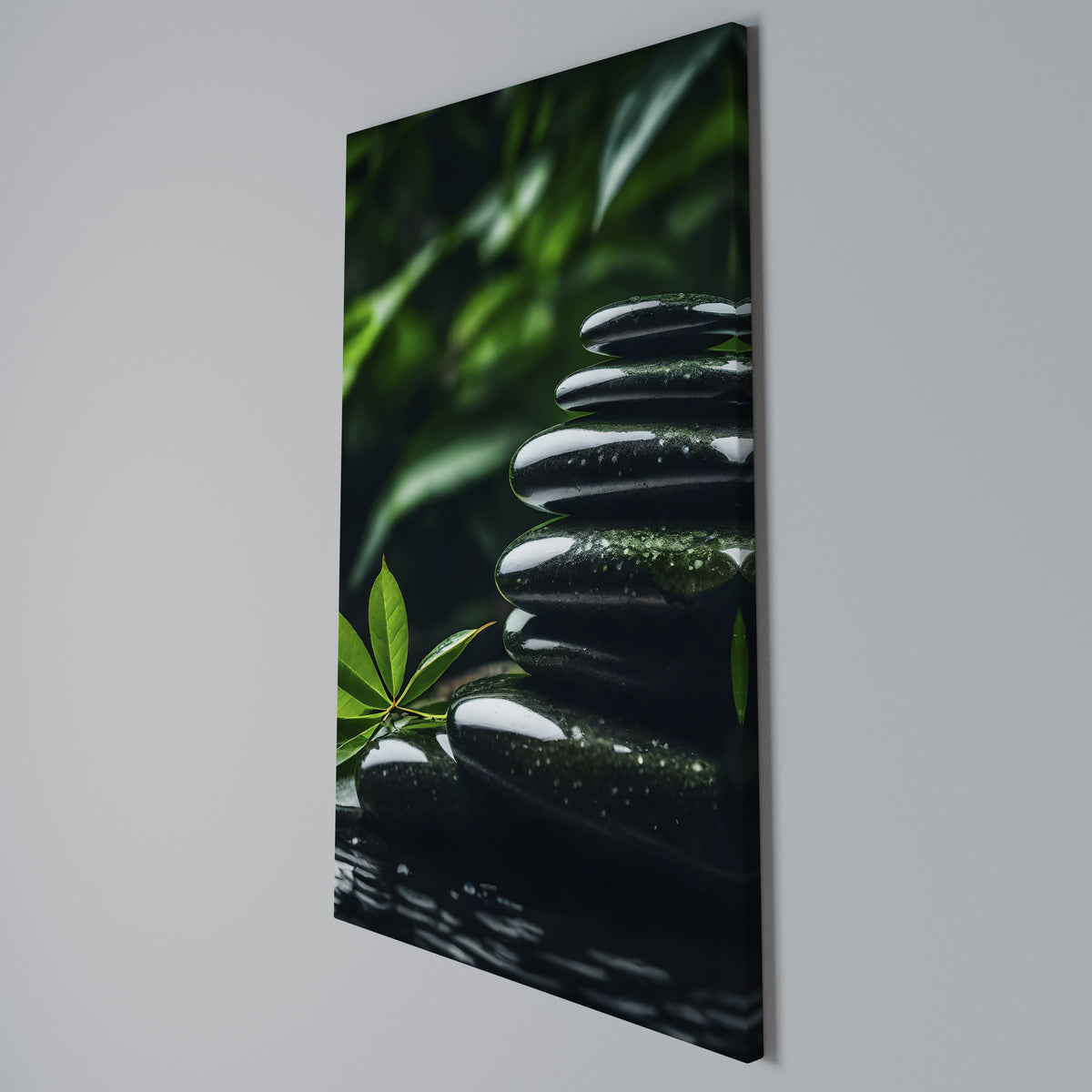 HARMONY STONES Vertical Canvas Print