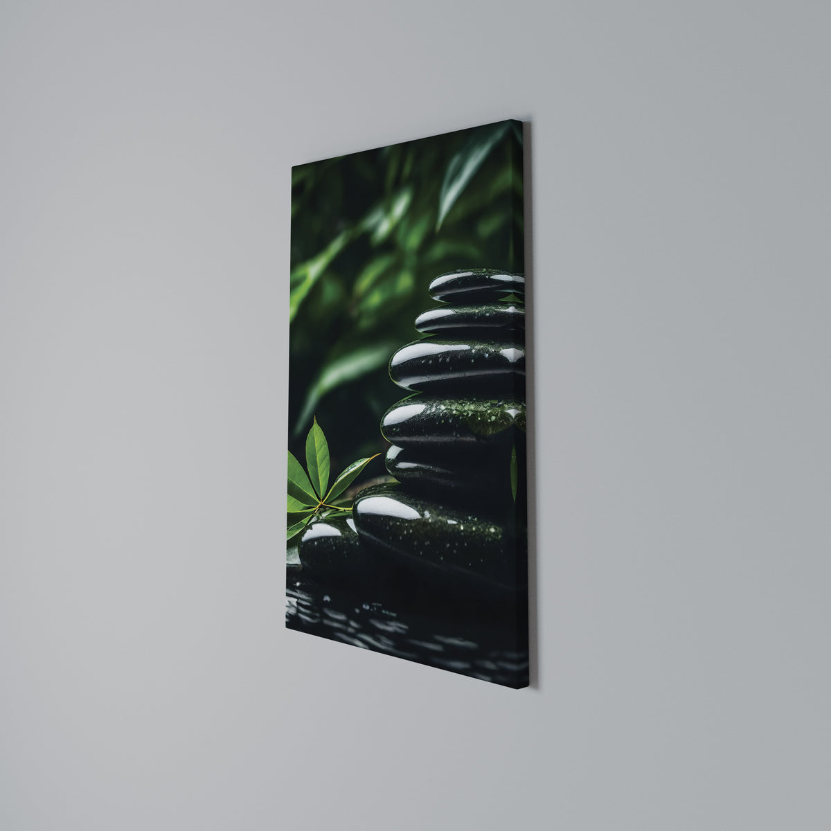 HARMONY STONES Vertical Canvas Print