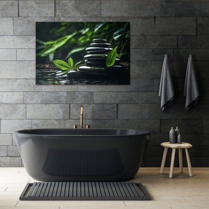 HARMONY STONES Horizontal Canvas Print