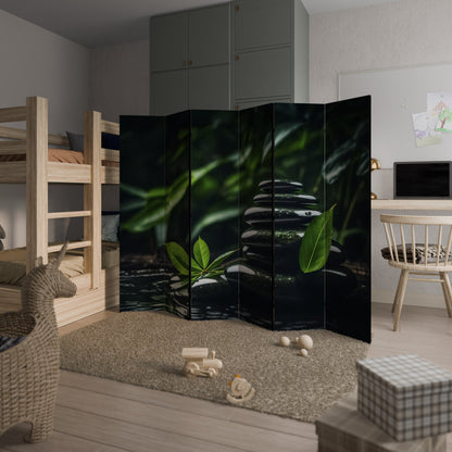 HARMONY STONES Decorative 6-Panel Room Divider