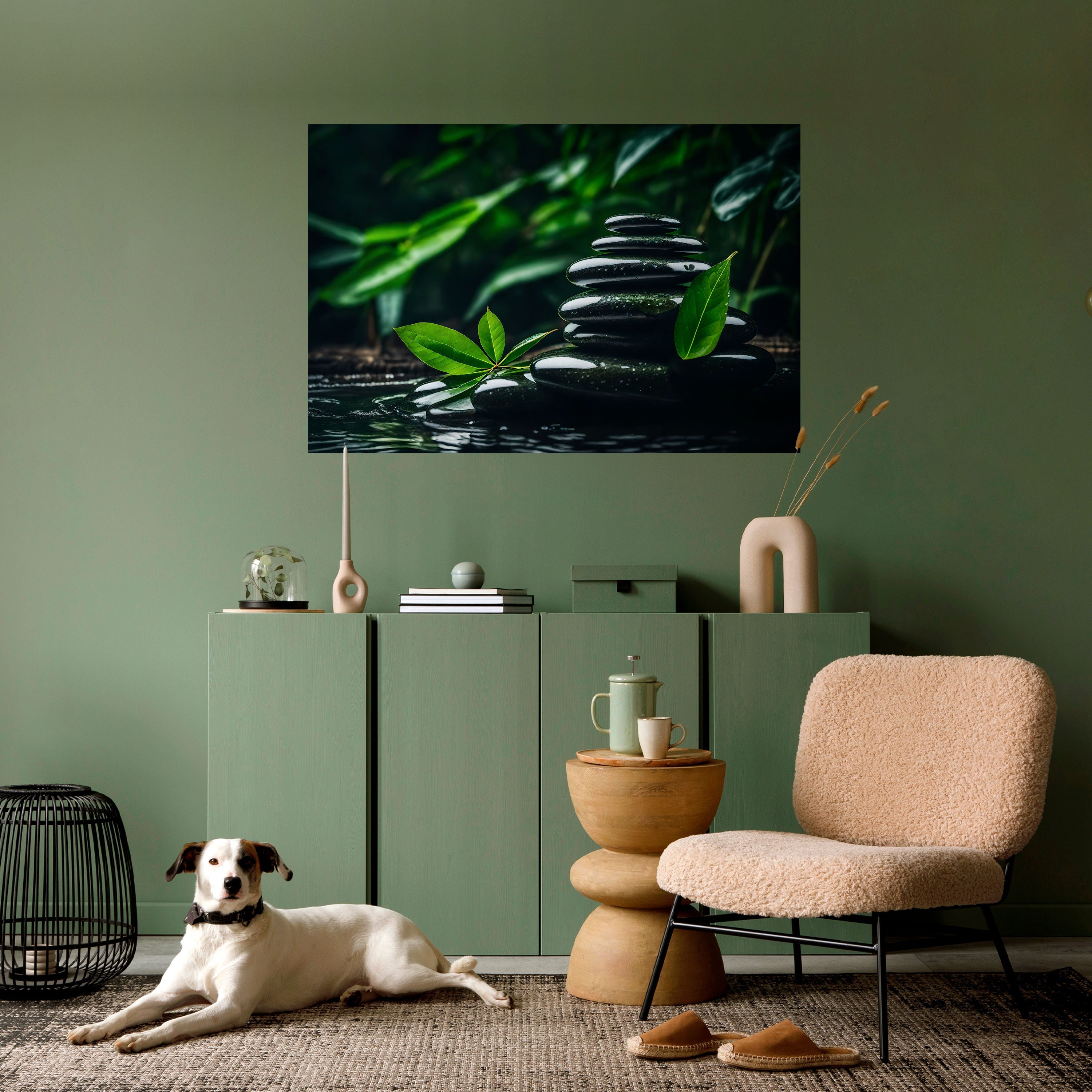 HARMONY STONES horisontell poster med självhäftande motiv