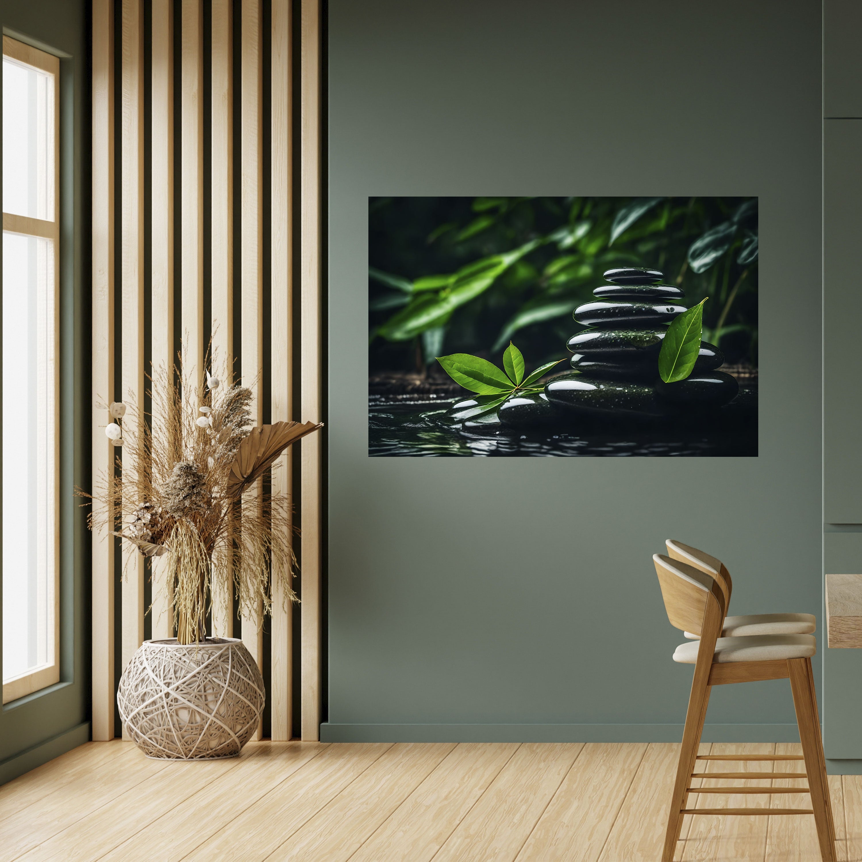 HARMONY STONES horisontell poster med självhäftande motiv