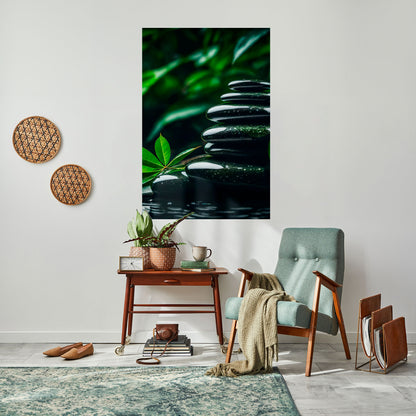 HARMONY STONES vertikal poster med självhäftande motiv