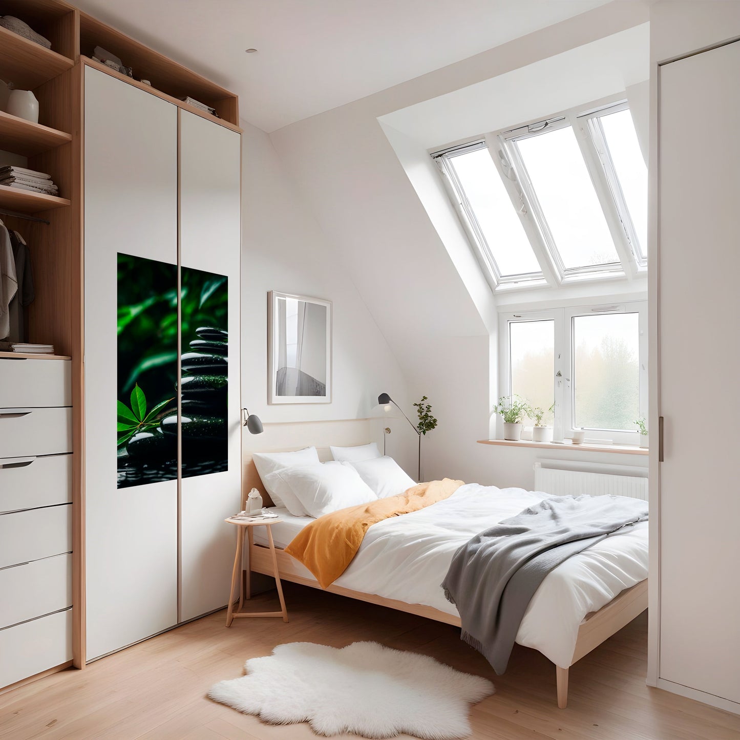HARMONY STONES vertikal poster med självhäftande motiv