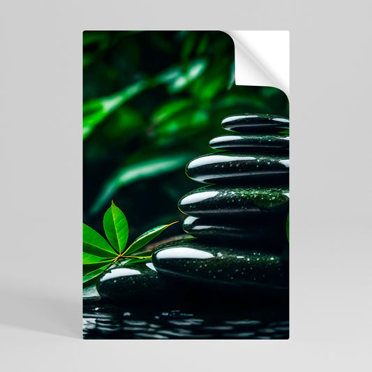 HARMONY STONES vertikal poster med självhäftande motiv