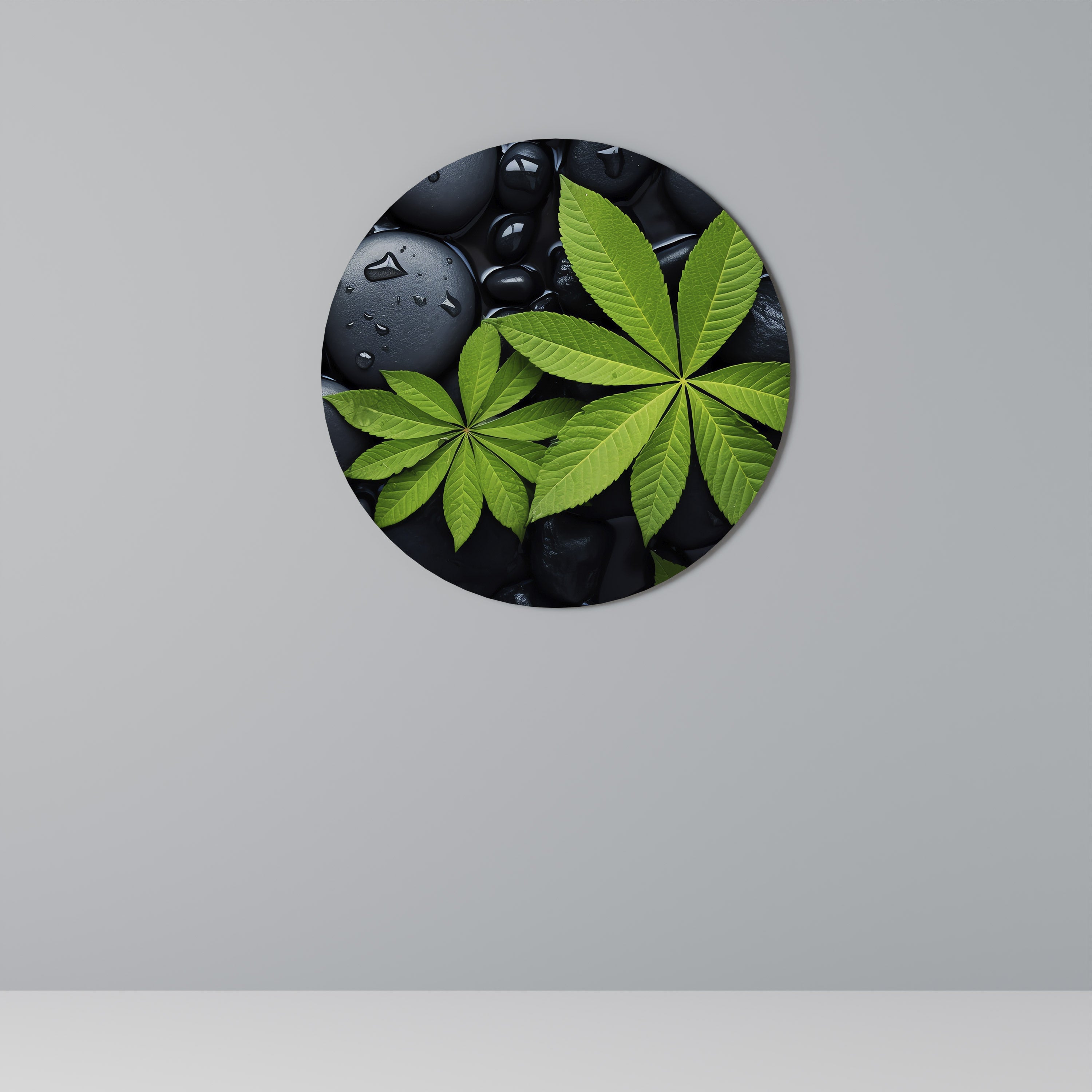 NATURENS OMFAMNING Rund Väggkonst