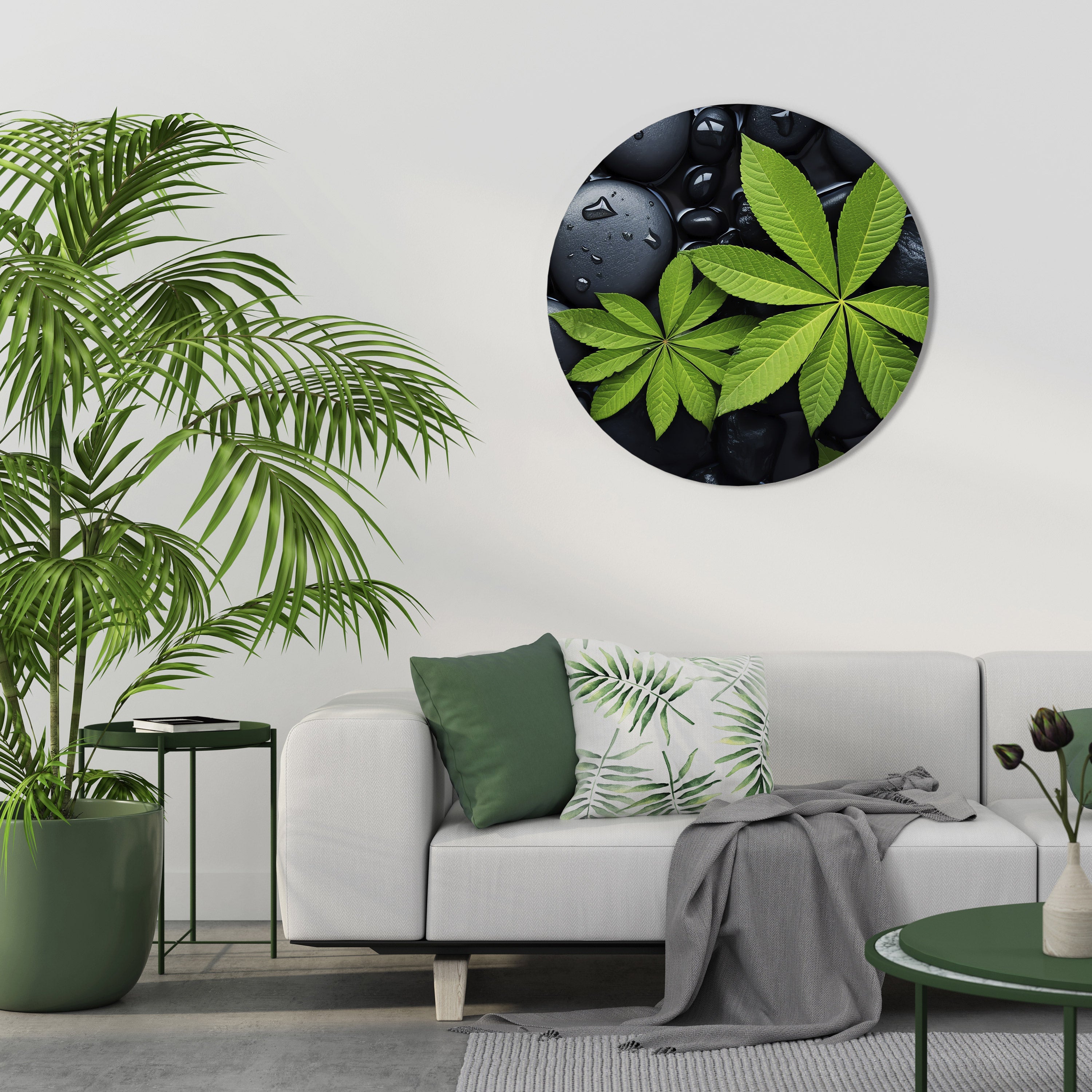 NATURENS OMFAMNING Rund Väggkonst