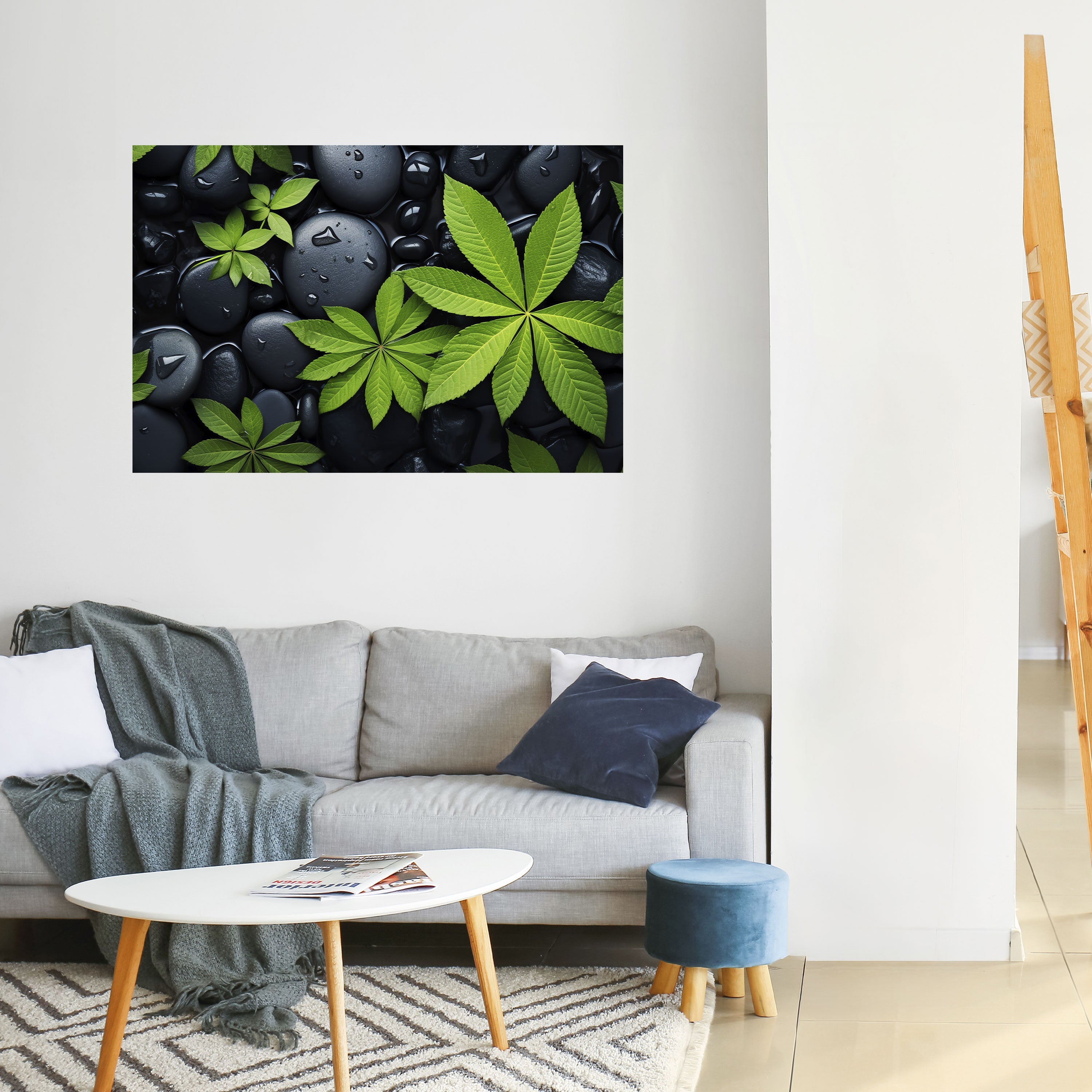 NATURENS OMFAMNING horisontell poster med självhäftande tryck