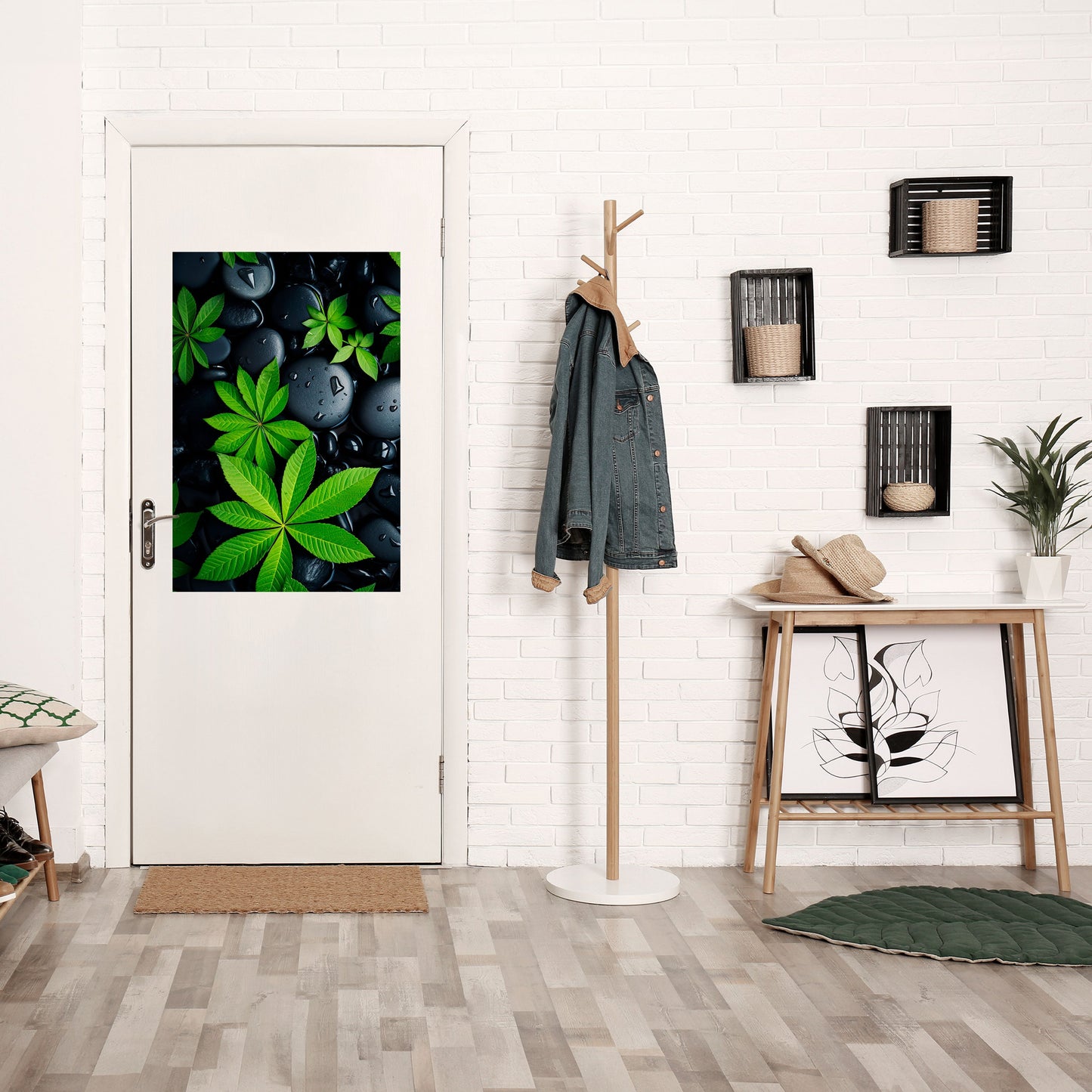 NATURENS OMFAMNING Vertikal poster med självhäftande tryck