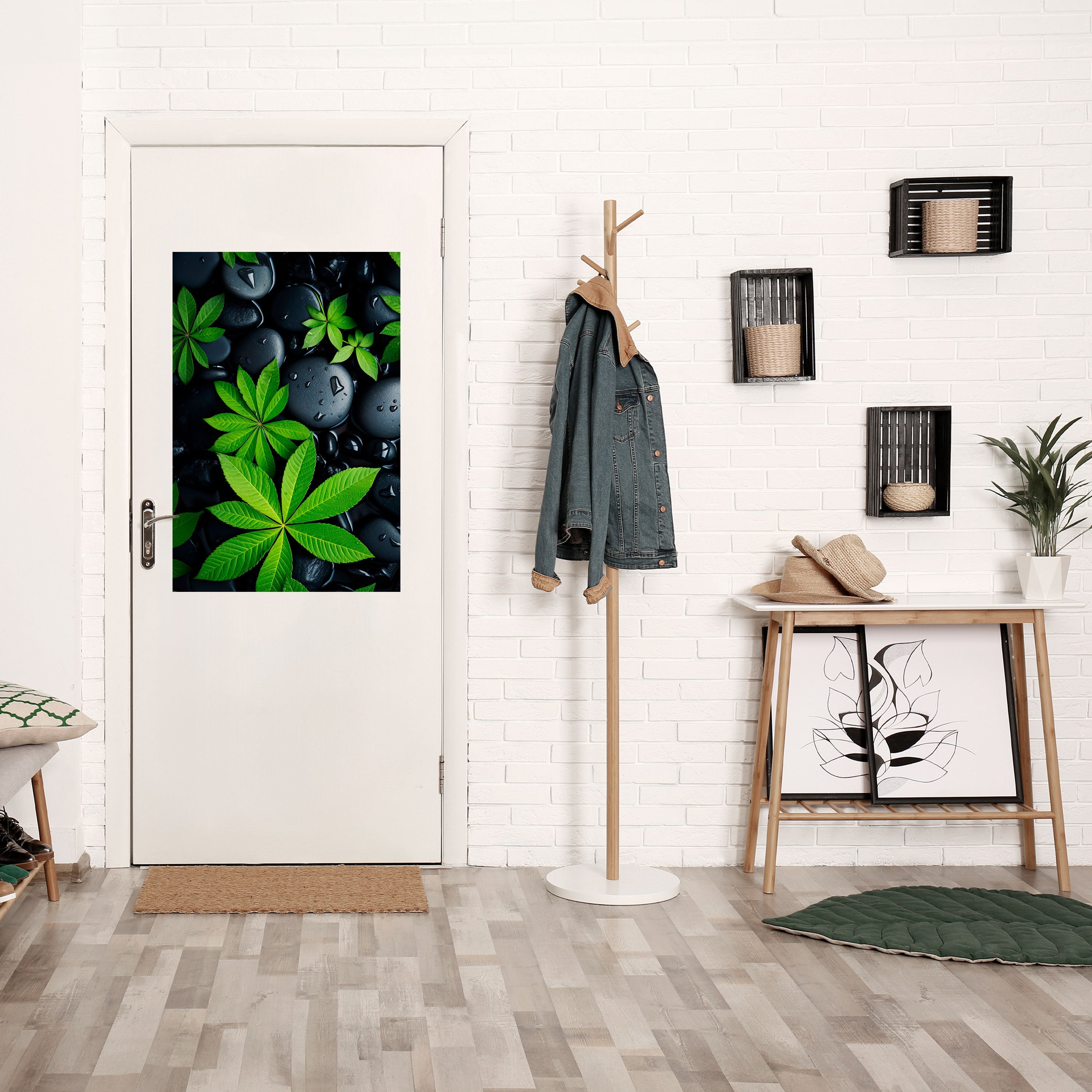 NATURENS OMFAMNING Vertikal poster med självhäftande tryck