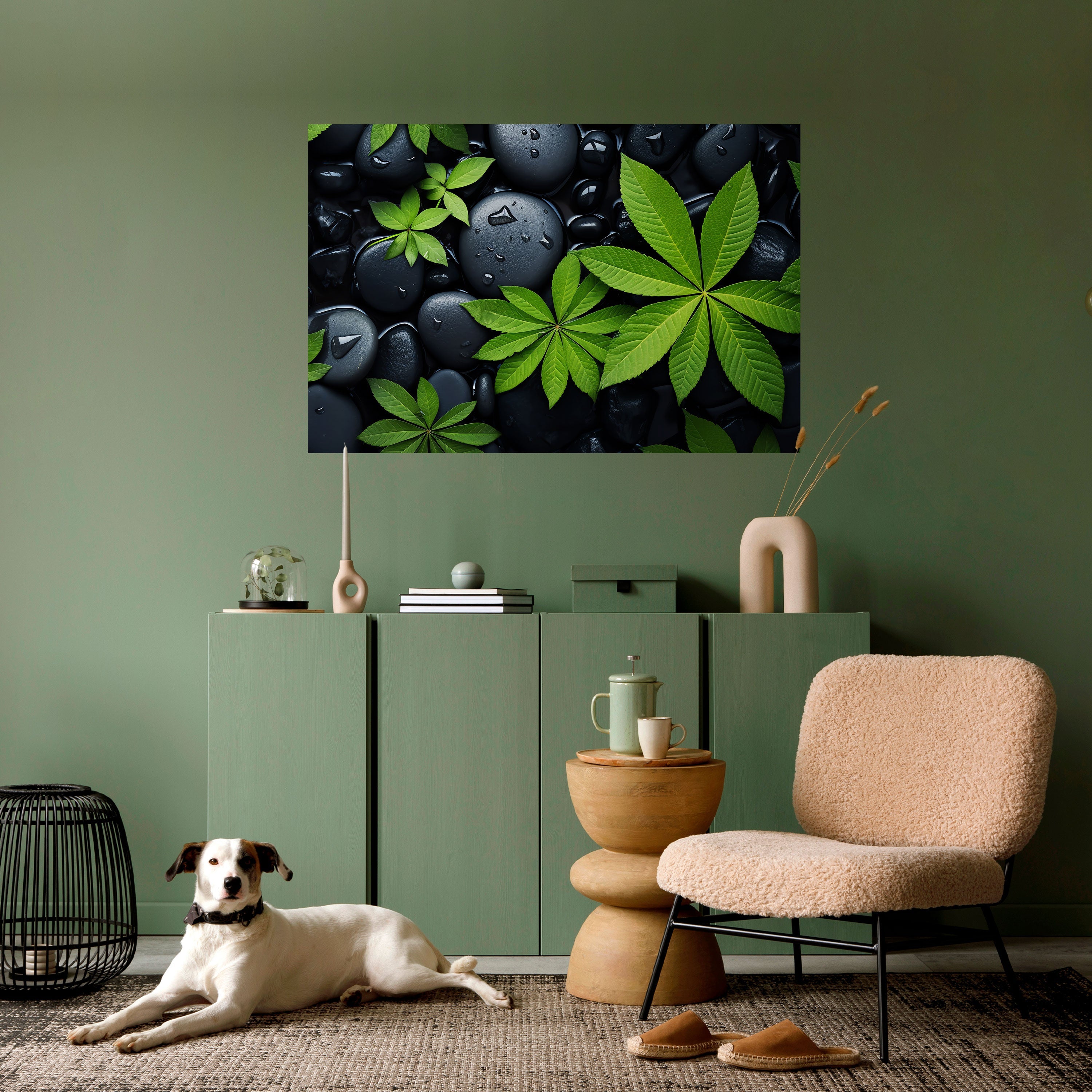 NATURENS OMFAMNING horisontell poster med självhäftande tryck