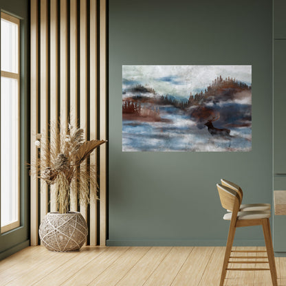 HARMONY IN HAZE Peel and Stick Horizontal Poster
