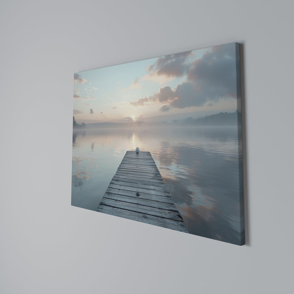 GENTLE MORNING MYSTIQUE Horizontal Canvas Print