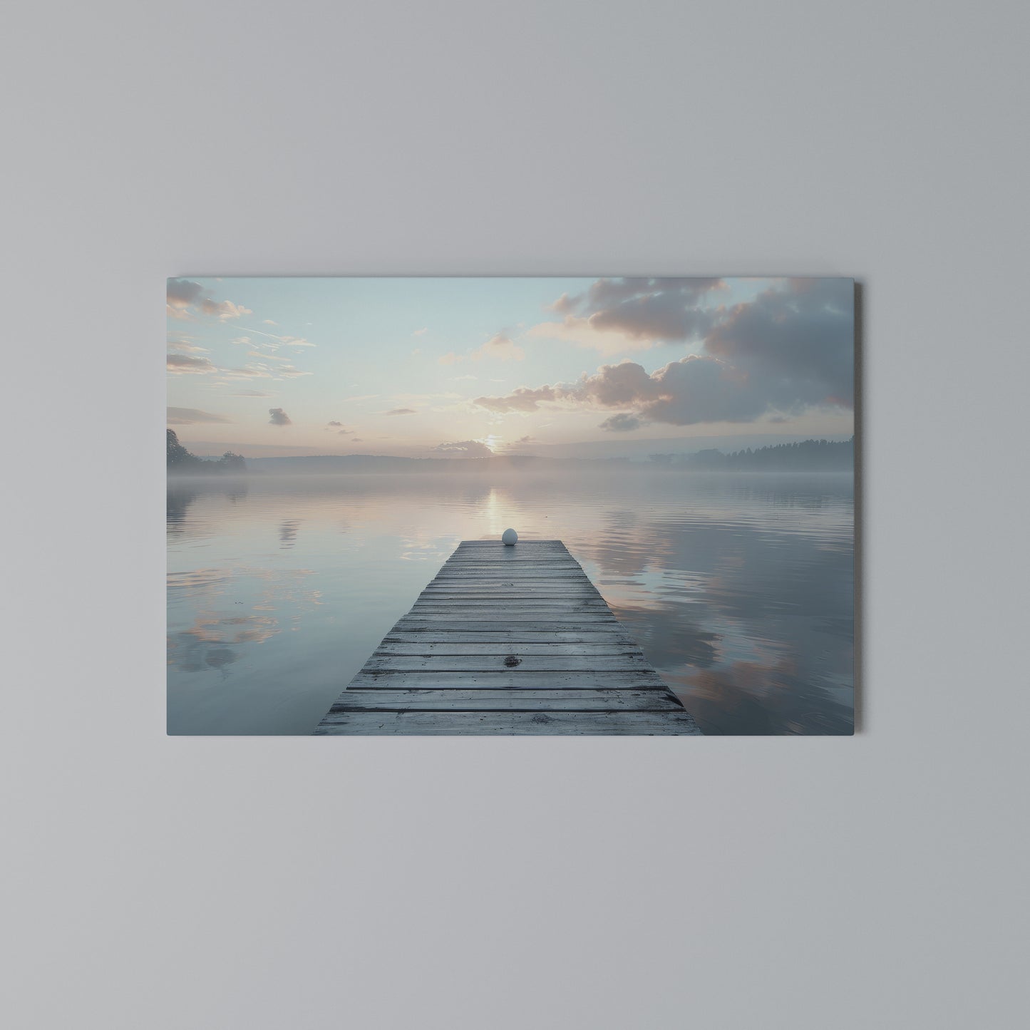 GENTLE MORNING MYSTIQUE Horizontal Canvas Print