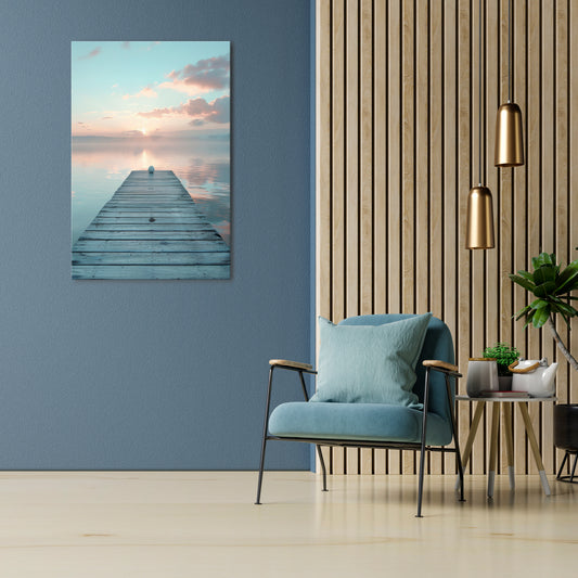 GENTLE MORNING MYSTIQUE Vertical Canvas Print
