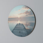 GENTLE MORNING MYSTIQUE Round Wall Art