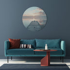 GENTLE MORNING MYSTIQUE Round Wall Art