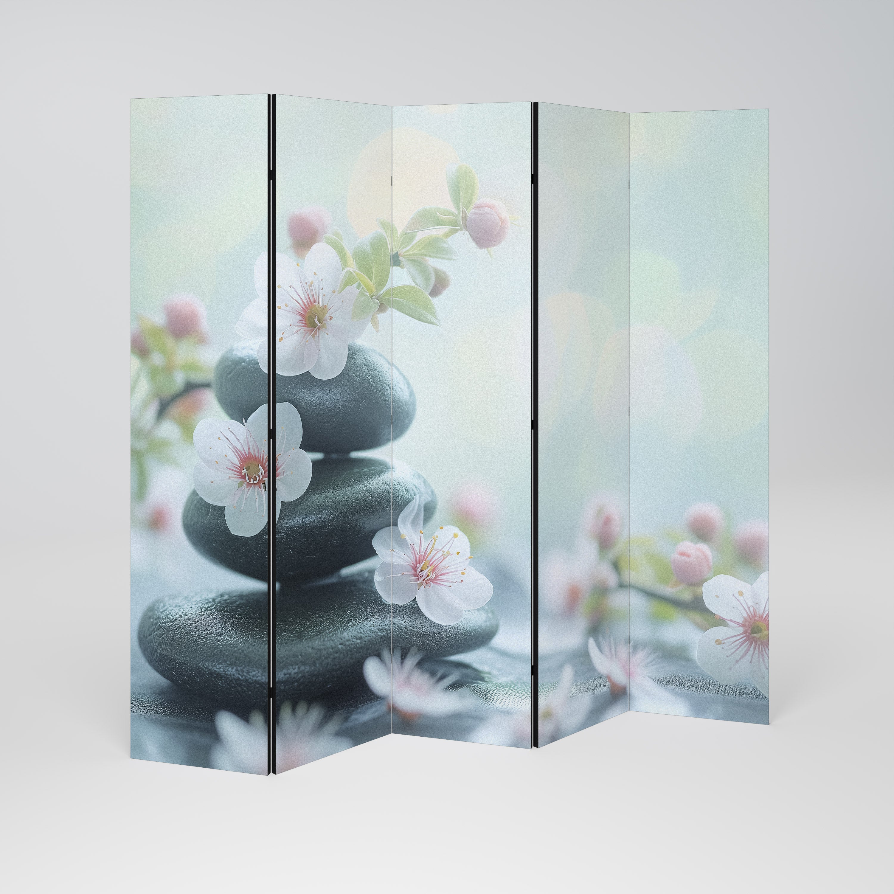 MINDFUL MOMENTS Dekorativ rumsavdelare – 5 paneler