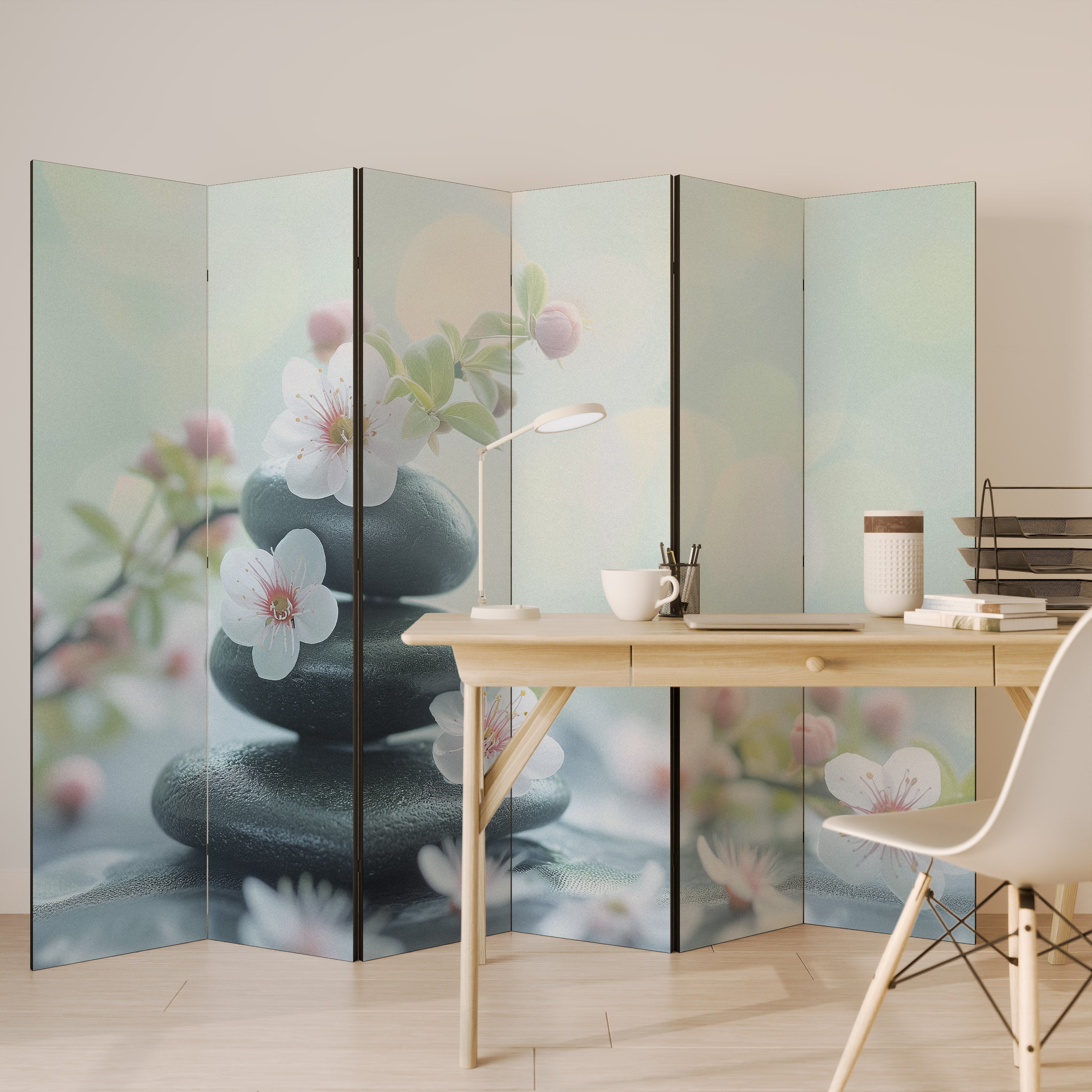 MINDFUL MOMENTS Dekorativ rumsavdelare med 6 paneler