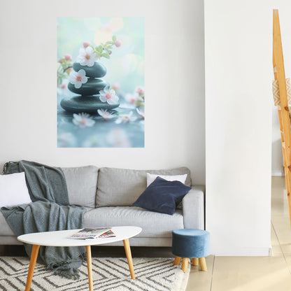 MEDEVISANDE ÖGONBLICK vertikal poster med självhäftande klistermärke