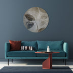 SERENE BOTANICAL HARMONY Round Wall Art
