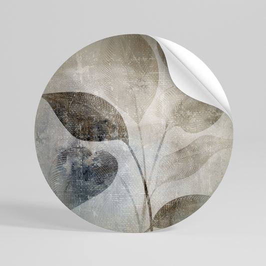 SERENE BOTANICAL HARMONY Rund väggdekal