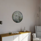 HARMONY IN GREENERY Round Wall Art