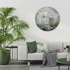 HARMONY IN GREENERY Round Wall Art