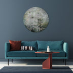 HARMONY IN GREENERY Round Wall Art