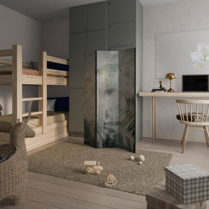 HARMONY IN GREENERY Dekorativ rumsavdelare med 3 paneler