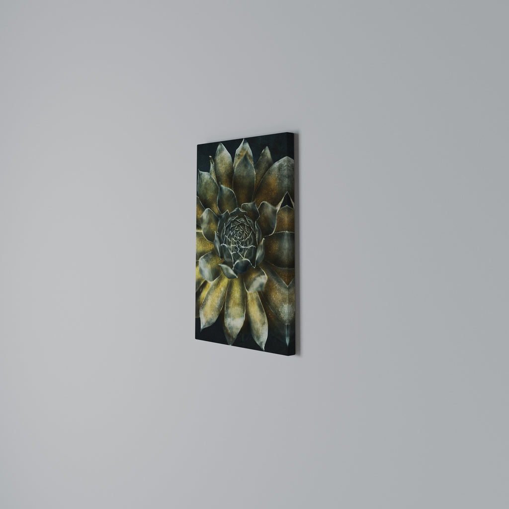 MYSTICAL SUCCULENT WHIRL Vertical Canvas Print