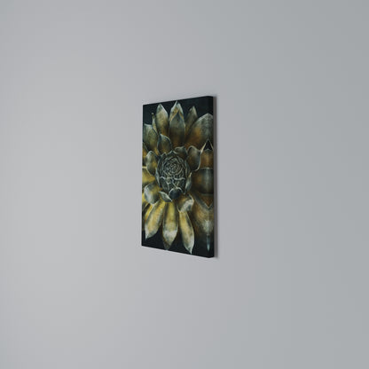 MYSTICAL SUCCULENT WHIRL Vertical Canvas Print