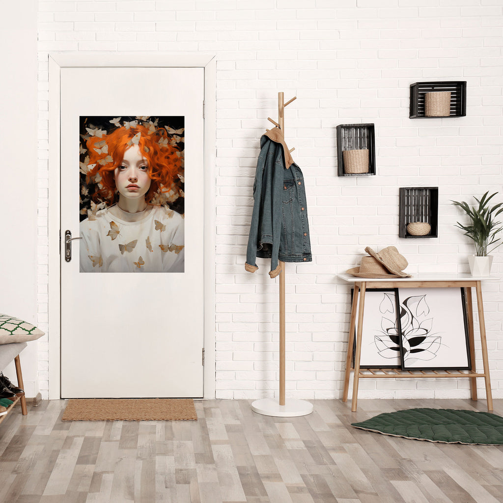FJÄRILSDRÖMMAR Vertikal poster med självhäftande motiv