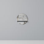 FADE IN THE TREES Round Art Shelf In Black Finish