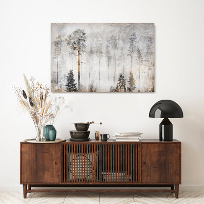 FADE IN THE TREES Horizontal Canvas Print
