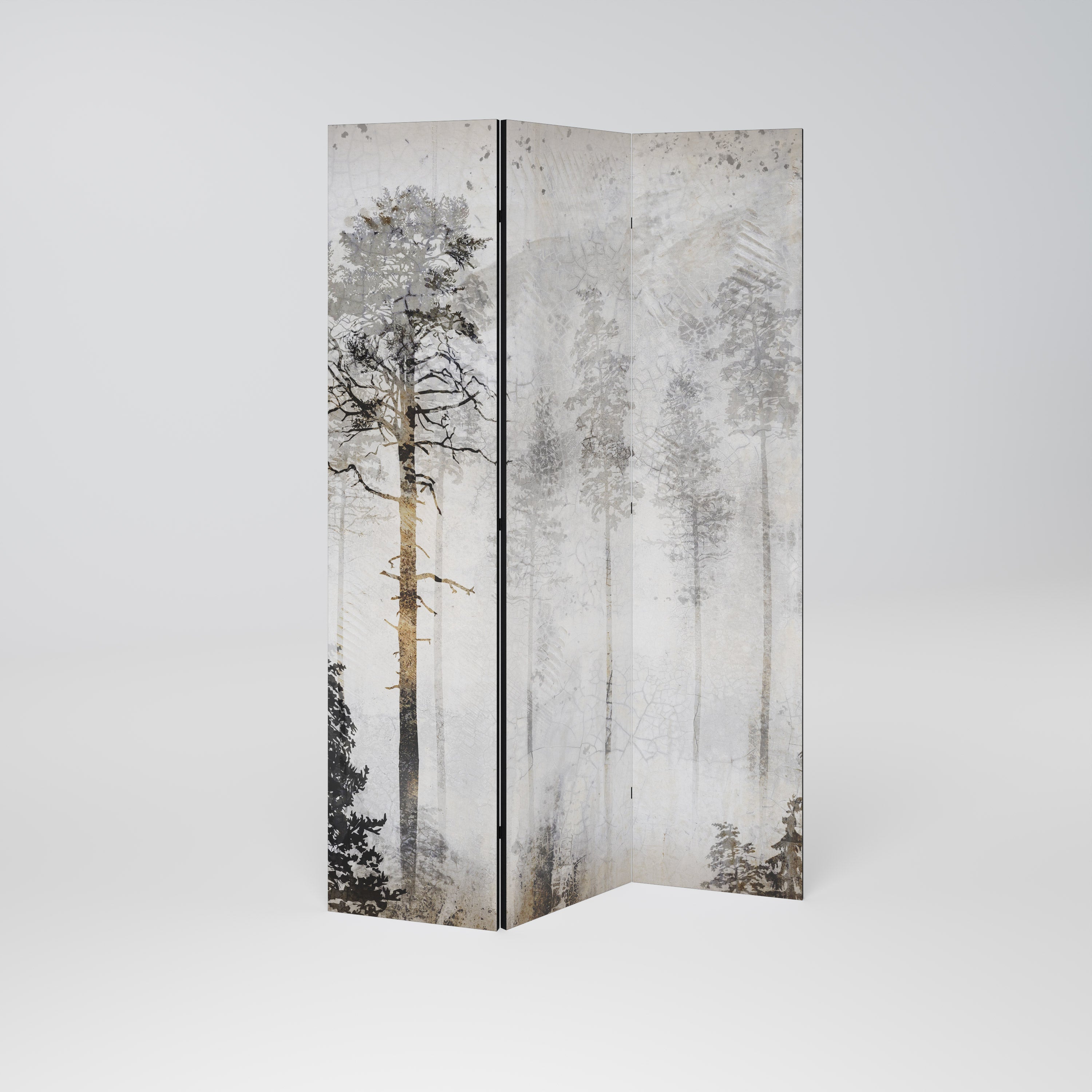 Dekorativ rumsavdelare med 3 paneler FADE IN THE TREES