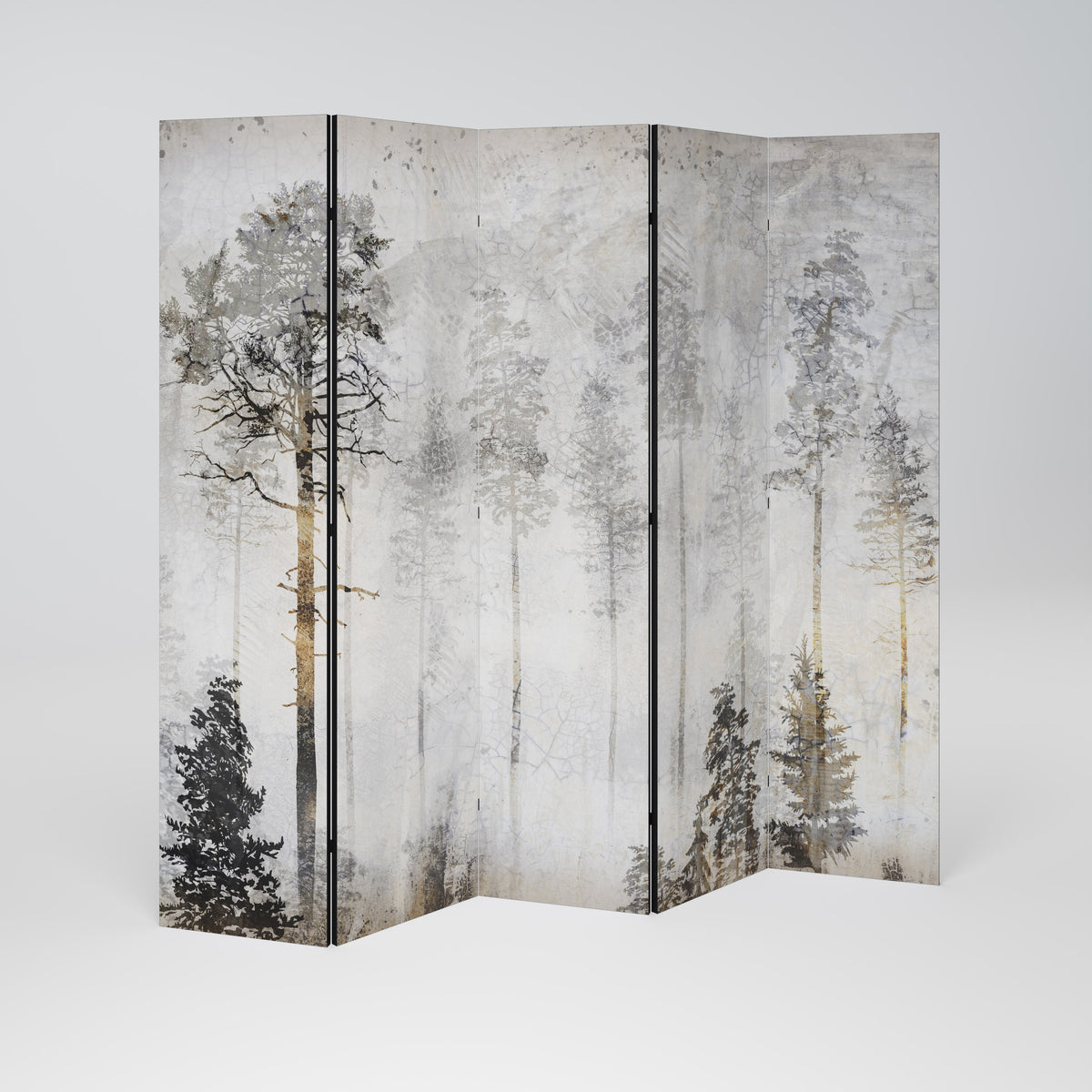 FADE IN THE TREES Dekorativ rumsavdelare – 5 paneler