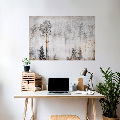 FADE IN THE TREES Peel and Stick Horizontal Poster