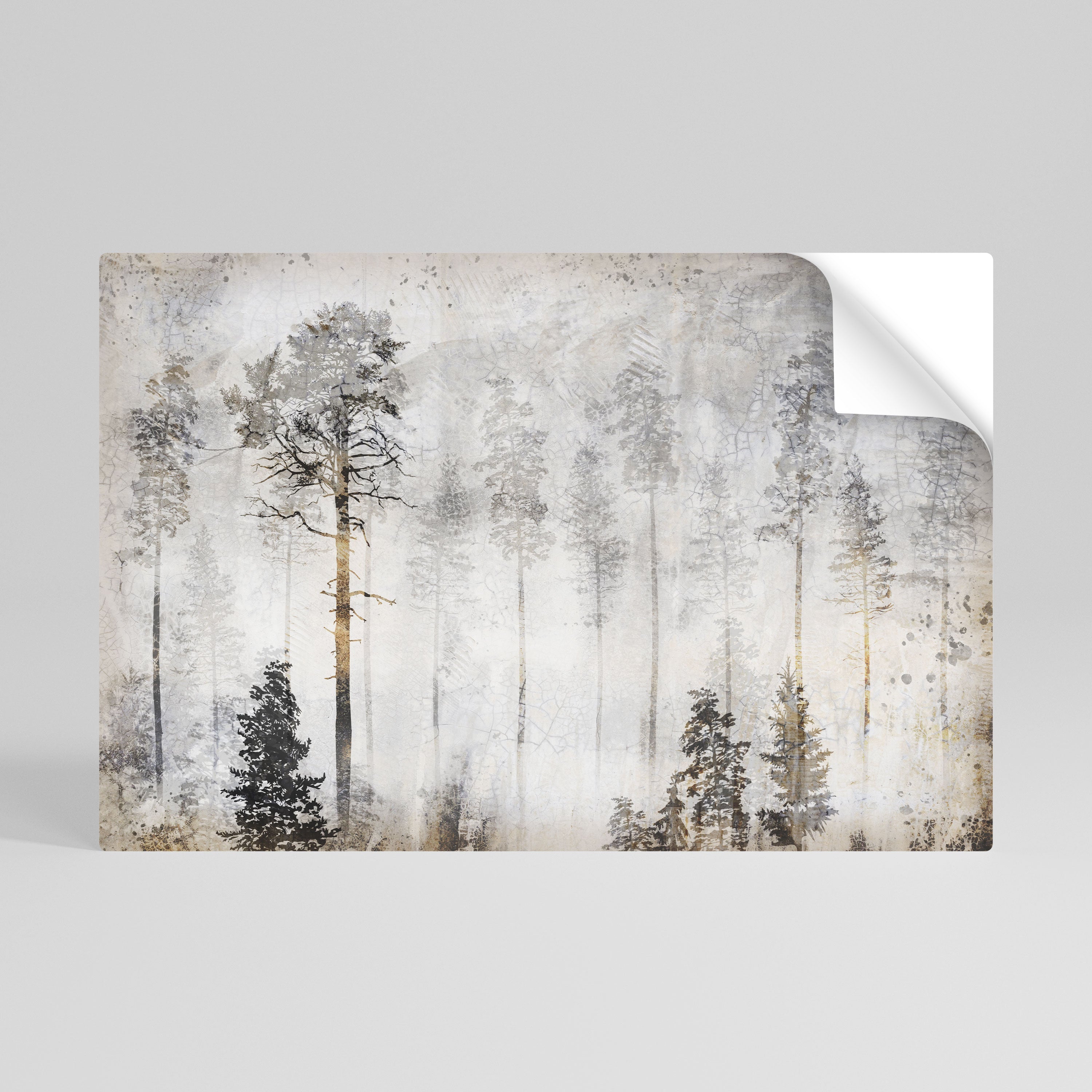 FADE IN THE TREES horisontell poster med självhäftande motiv