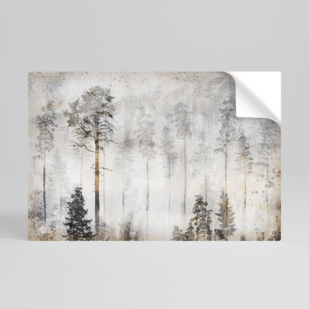 FADE IN THE TREES horisontell poster med självhäftande motiv