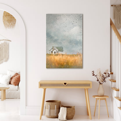 FIELDS OF FADING LIGHT Vertical Canvas Print