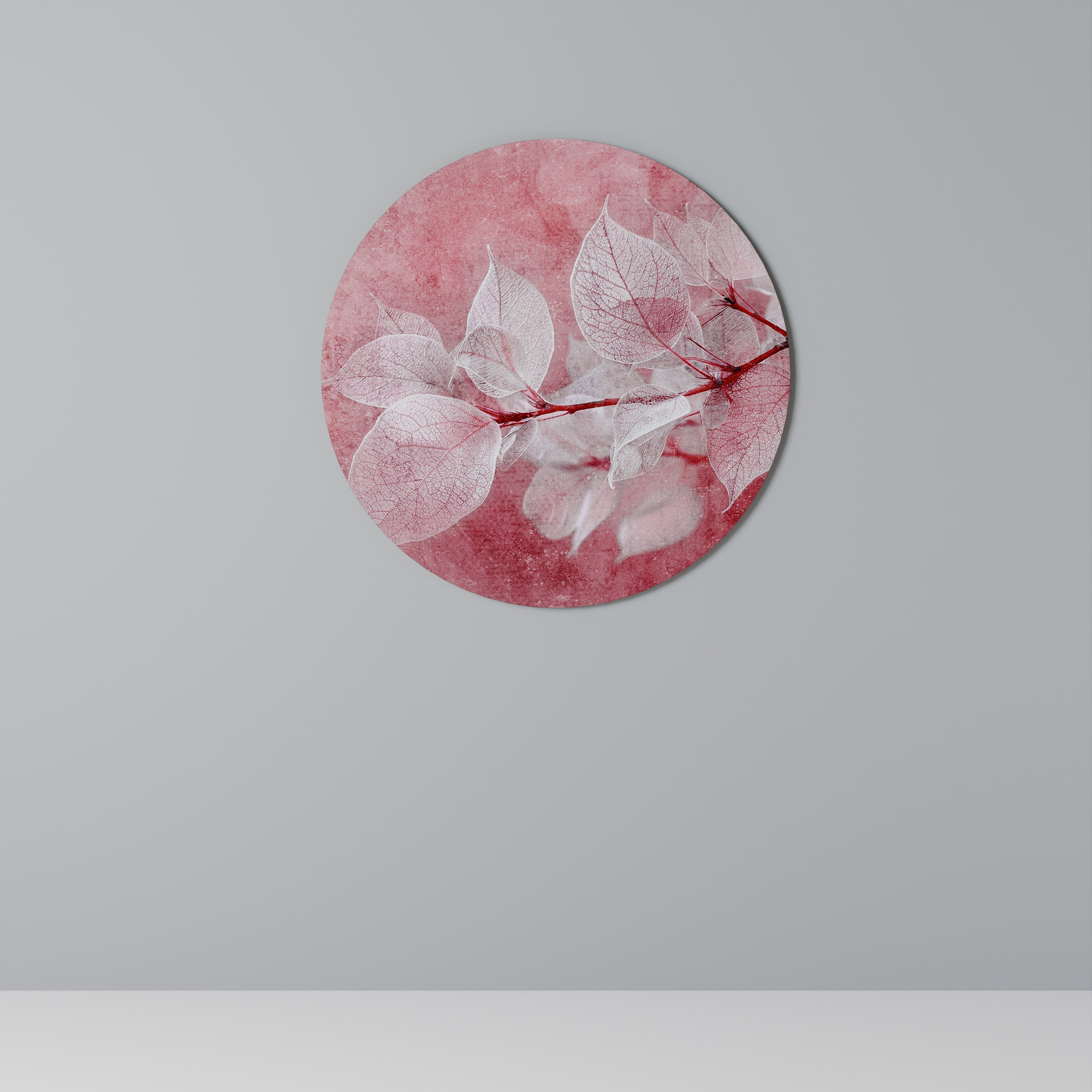 Rund väggdekoration med ETHERAL BLOMSTÄRKT GLÖD