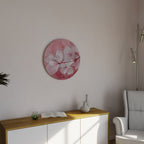 ETHERAL PETAL GLOW Round Wall Art