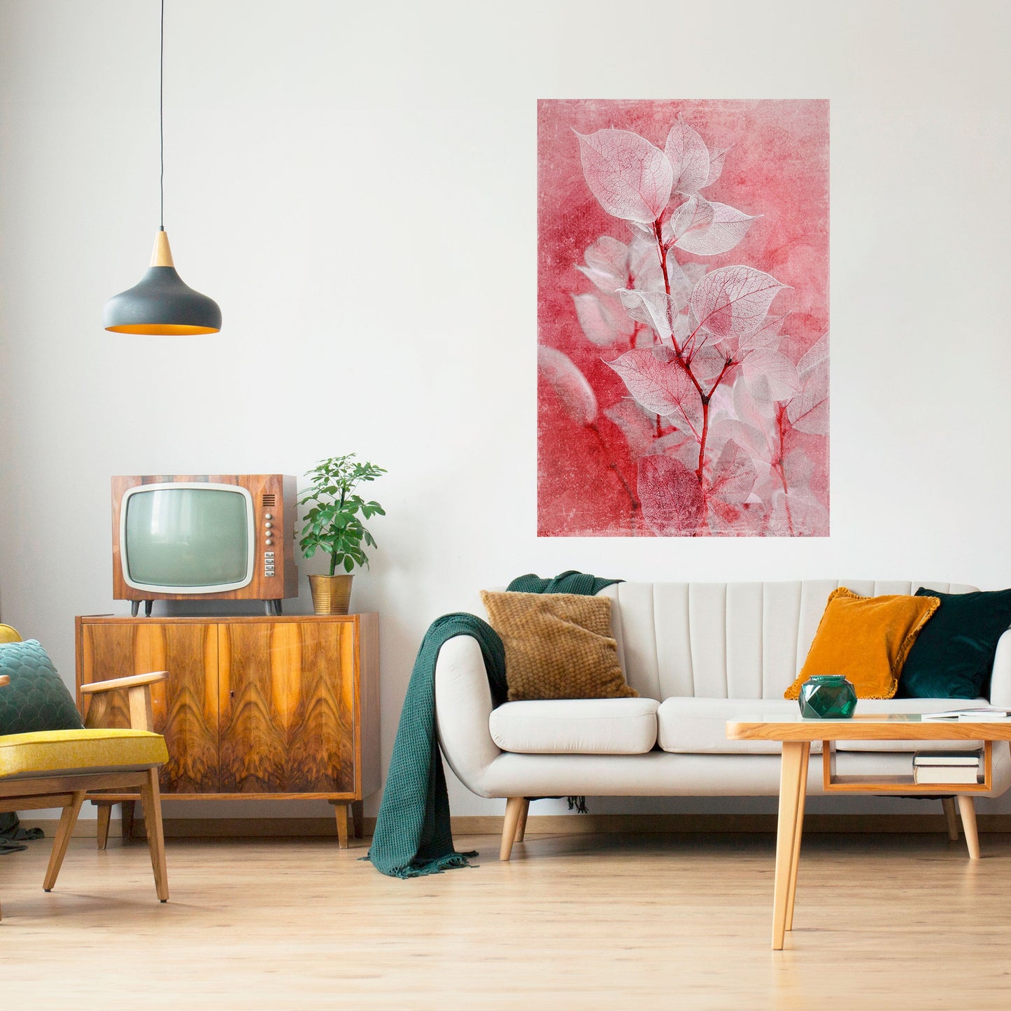 ETERAL BLOMST GLOW Vertikal affisch med självhäftande text