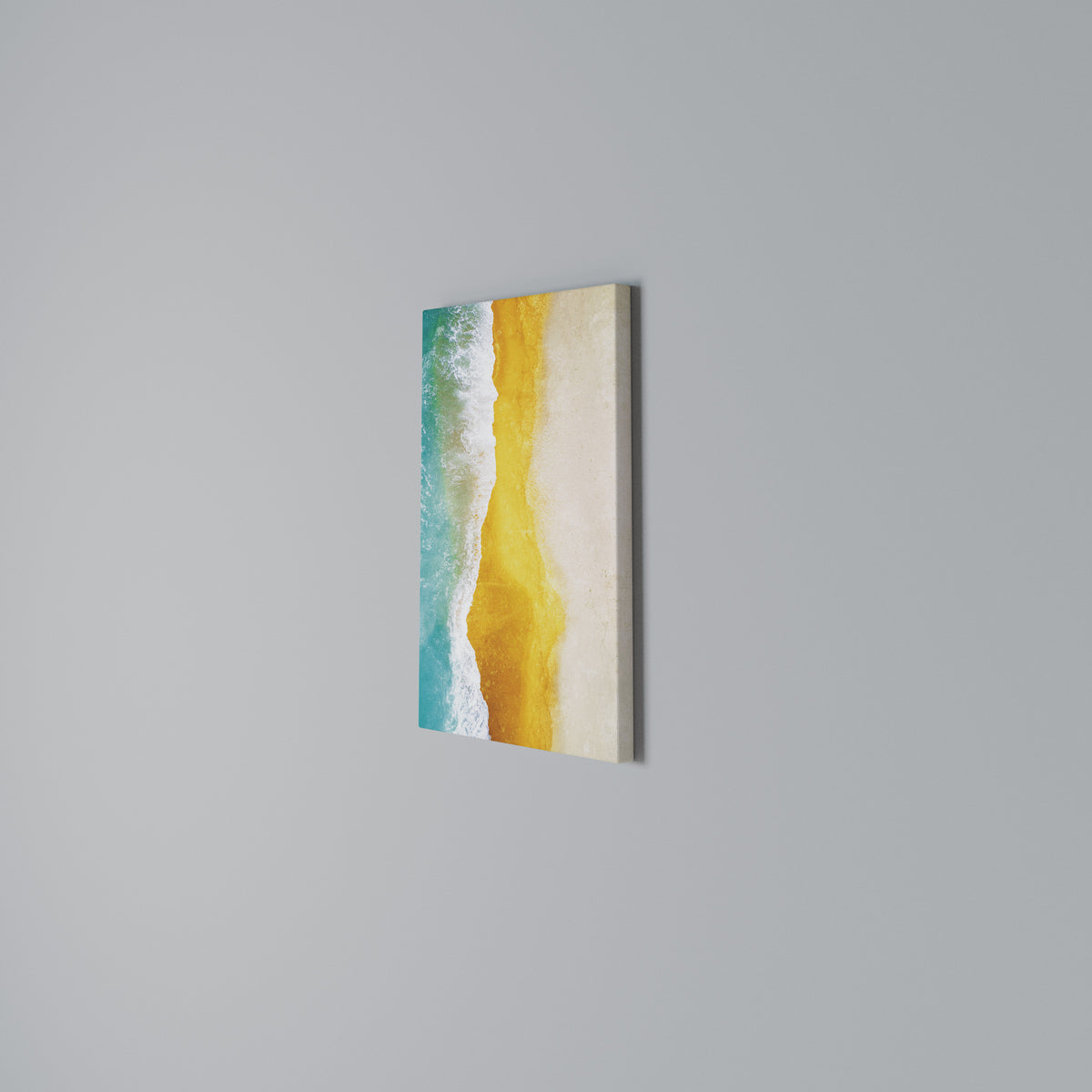 TRILOGY OF TIDES Vertical Canvas Print