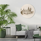 WHISPERS OF ARCHITECTURE Round Wall Art