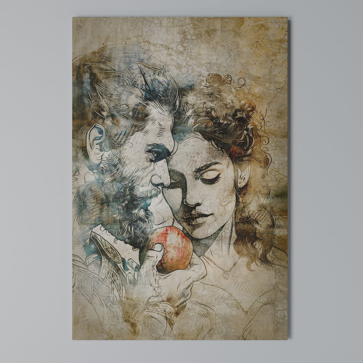 WHISPERS OF TEMPTATION Vertical Canvas Print