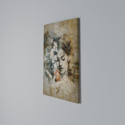 WHISPERS OF TEMPTATION Vertical Canvas Print