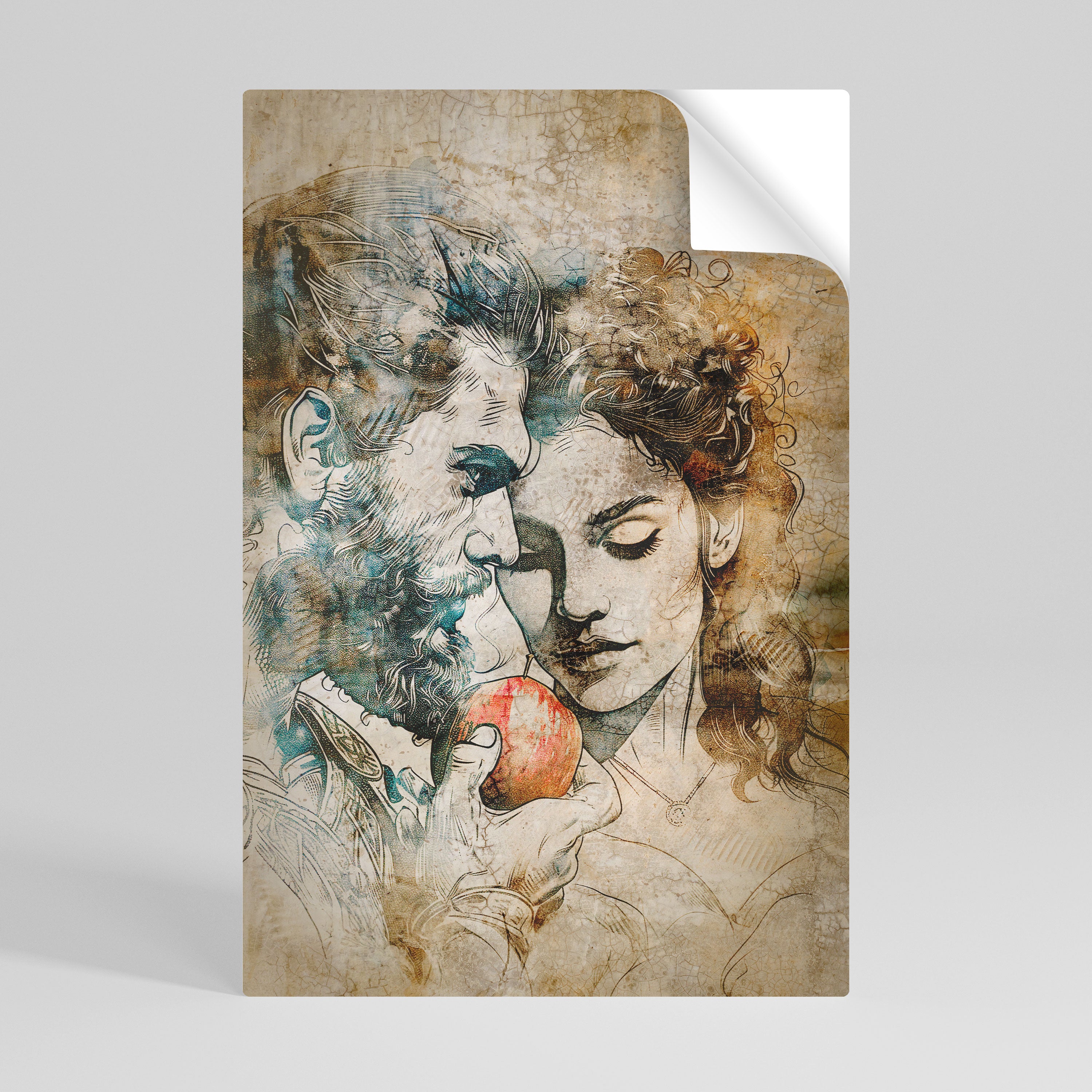 VISKNINGAR OM FRESTELELSEN Vertikal affisch med självhäftande klistermärke