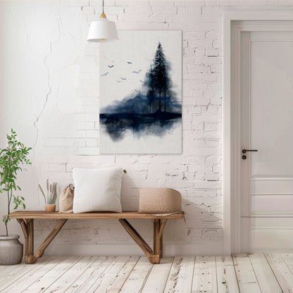 MISTY RECOLLECTION Vertical Canvas Print